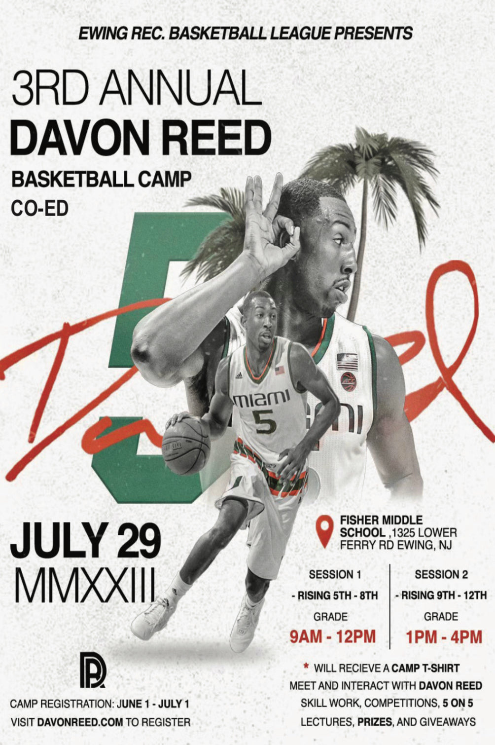 Davon Reed hosting third annual basketball camp